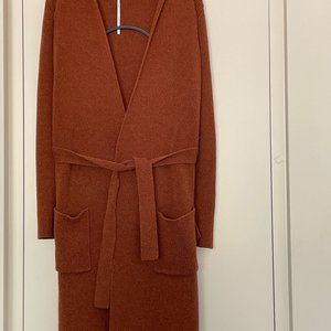 Max Studio Women’s Brown Long Sleeve Belted Duster